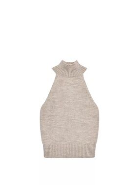 Zara Sleeveless Turtleneck Sweater XS NWT Sold Out